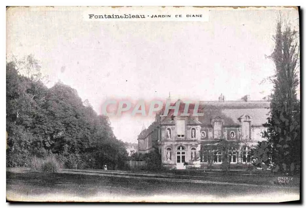 Fontainebleau - Jardin de Diane — Verlag Staerck, Nr. 16 - Vorderseite