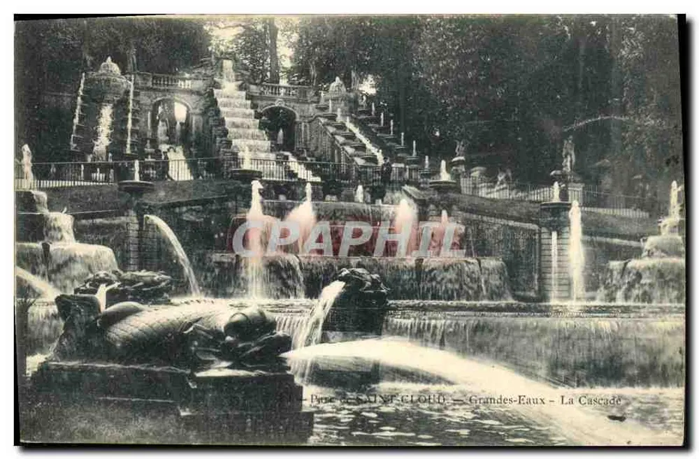 Saint-Cloud — Grandes-Eaux — A Cascata - Frente