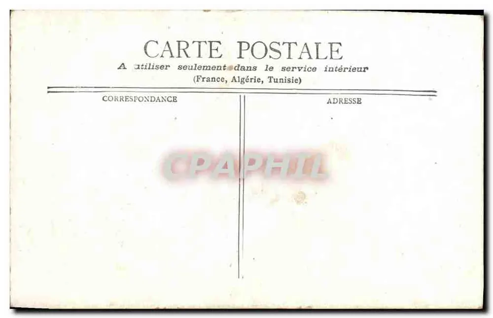 Zamek w Versailles — widok z dworu z honorową statua Louisa XIV — wydawca niezidentyfikowany - Rewers