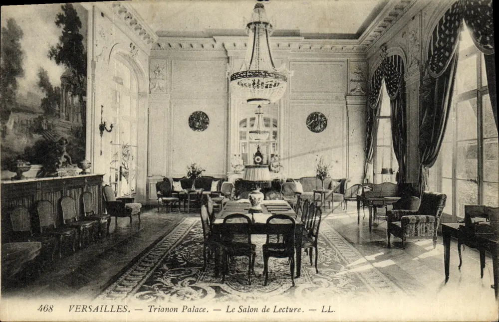 Versailles — Palácio de Trianon — O Salão de Leitura — LL — n° 468 - Frente