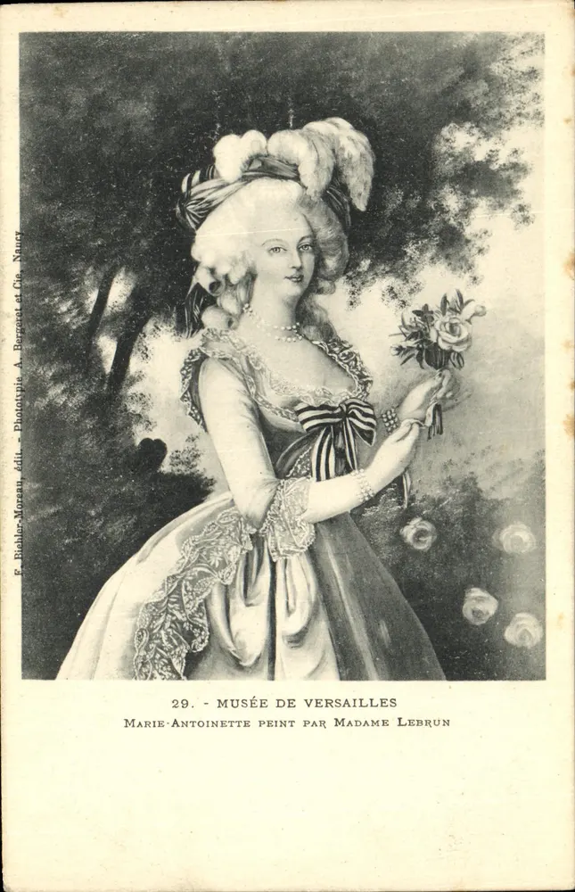 Marie-Antoinette — Gemälde im Musée de Versailles — E. Bihler-Moreau, Phototypie A. Bergzret et Cie, Nancy - Vorderseite