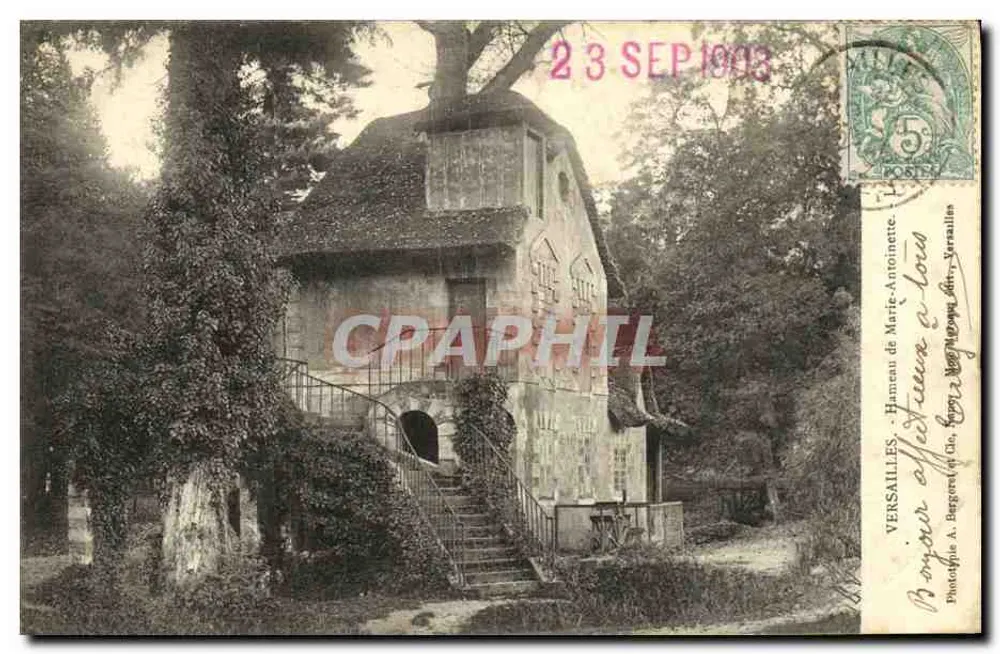 Hameau de Marie-Antoinette — Versailles — Fotograf A. Bargoret & Cie - Vorderseite