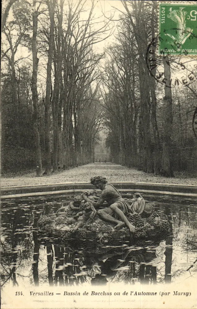 Versailles — Bassin des Bacchus oder Herbst-Bassin (von Marsy) - Vorderseite