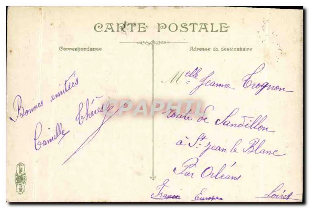 Versailles - Petit Trianon - A Fazenda — LV&C 2402 - Verso