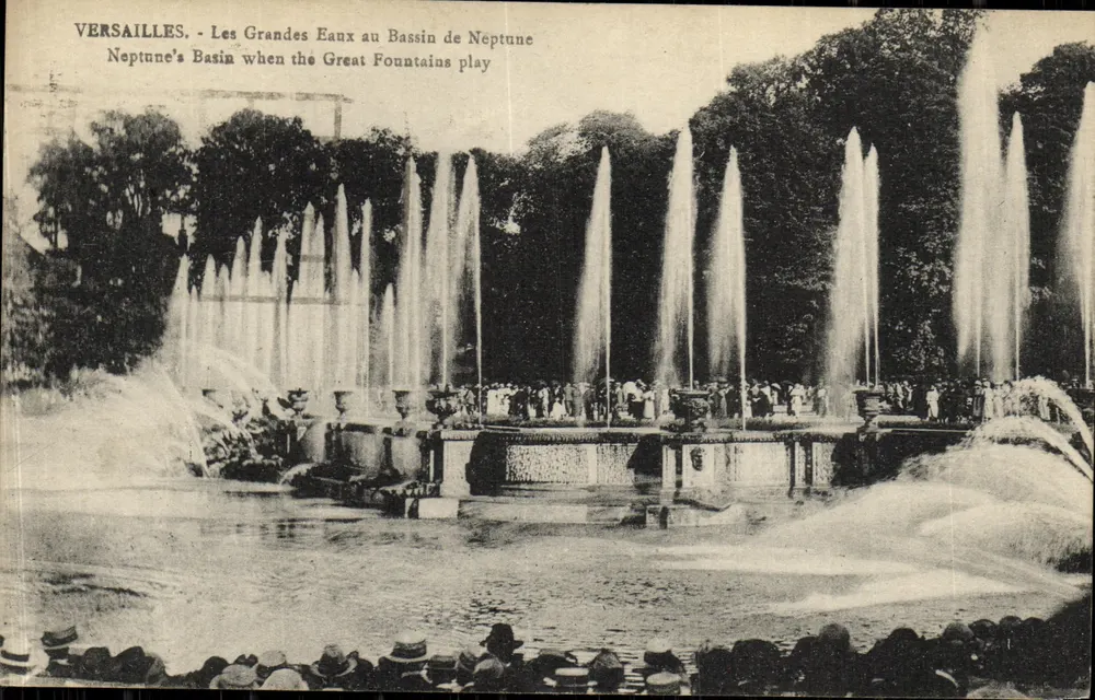 Versailles - Ansicht der Großen Wasserstelle am Neptunbecken — Édition Cassé, 9, rue Colbert, Versailles - Vorderseite