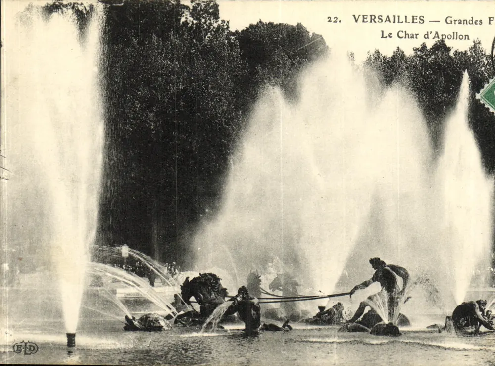 Versalhes — Grandes Fontaines — O Carro de Apolo — Editor E.P.D. n°22 - Frente