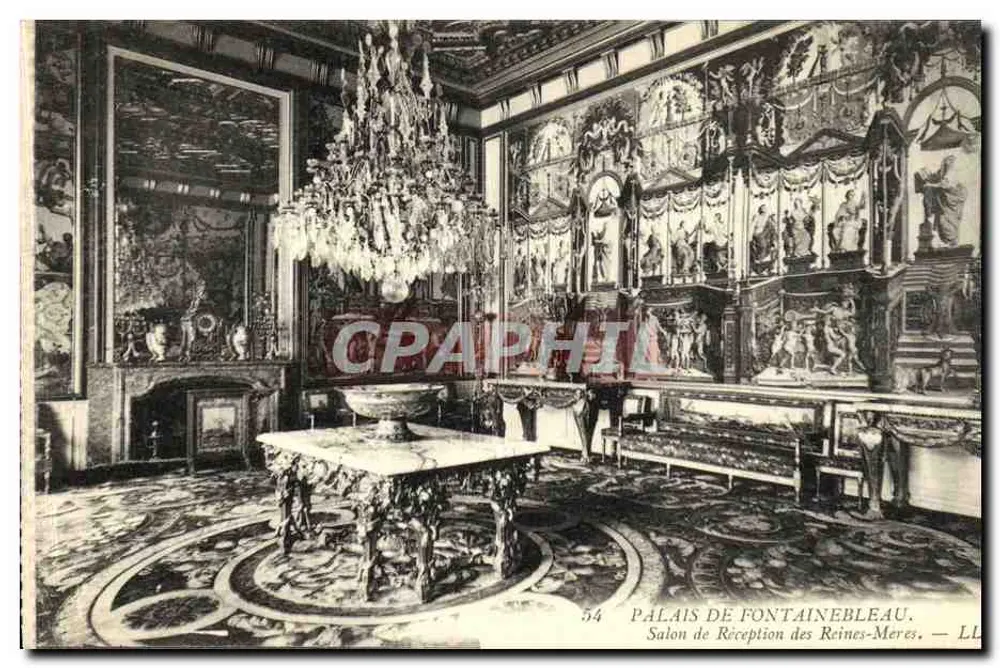 Schloss Fontainebleau — Empfangssaal der Königinmütter — LL n°54 - Vorderseite