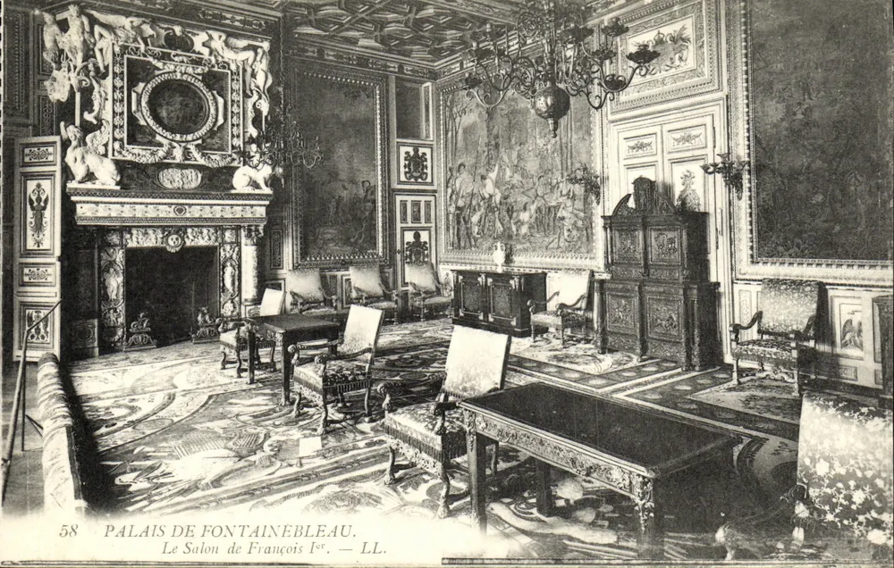Schloss Fontainebleau — Der Salon von François I — LL. N° 58 - Vorderseite