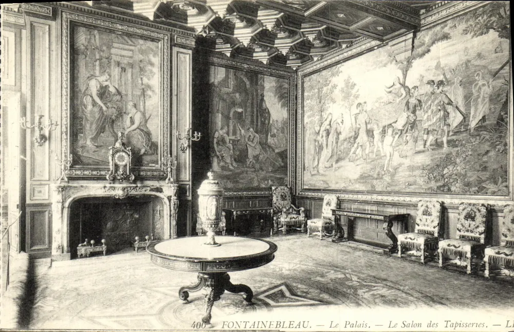 Fontainebleau — Das Schloss — Der Tapezierraum — Verleger L. Lévy, Nr. 400 - Vorderseite