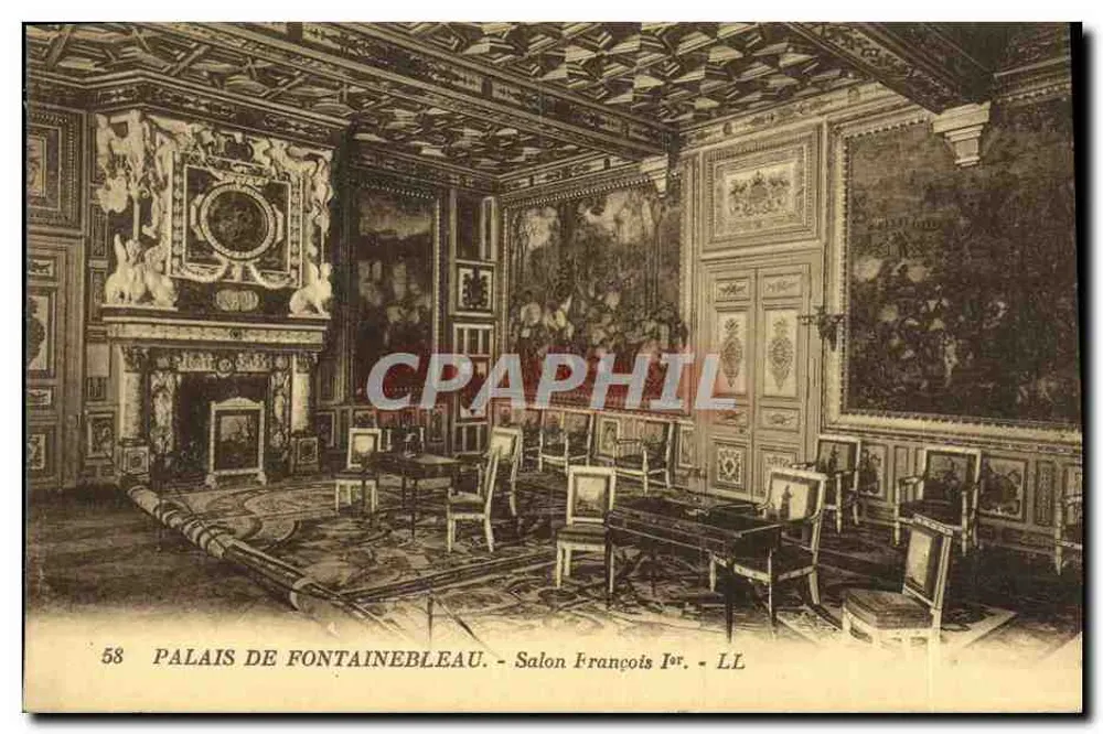 Palast von Fontainebleau - Salon François Ier - LL - Vorderseite