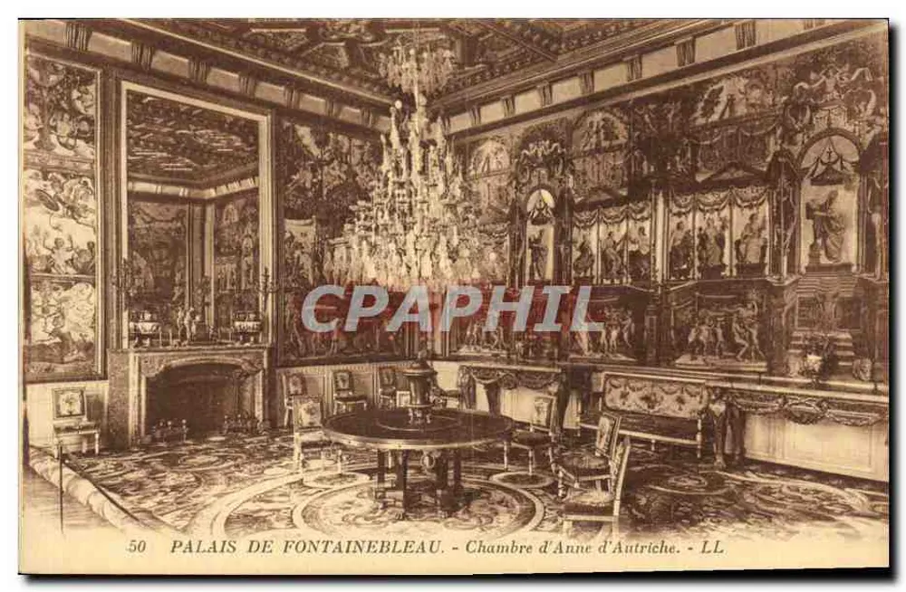 Schloss Fontainebleau — Zimmer von Anne von Österreich — LL n°50 - Vorderseite