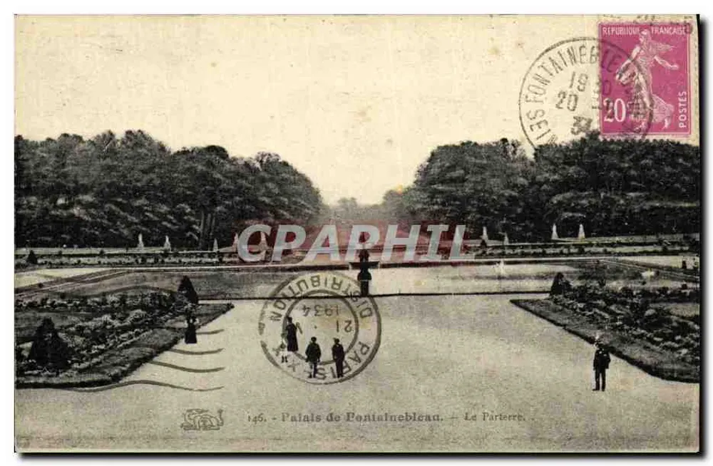 Schloss Fontainebleau — Der Parterre — Edition Distribution - Vorderseite