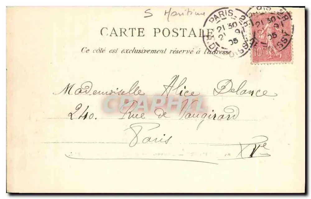 Le Havre — Der Vorhafen und der Große Kai — E.J. - Rückseite