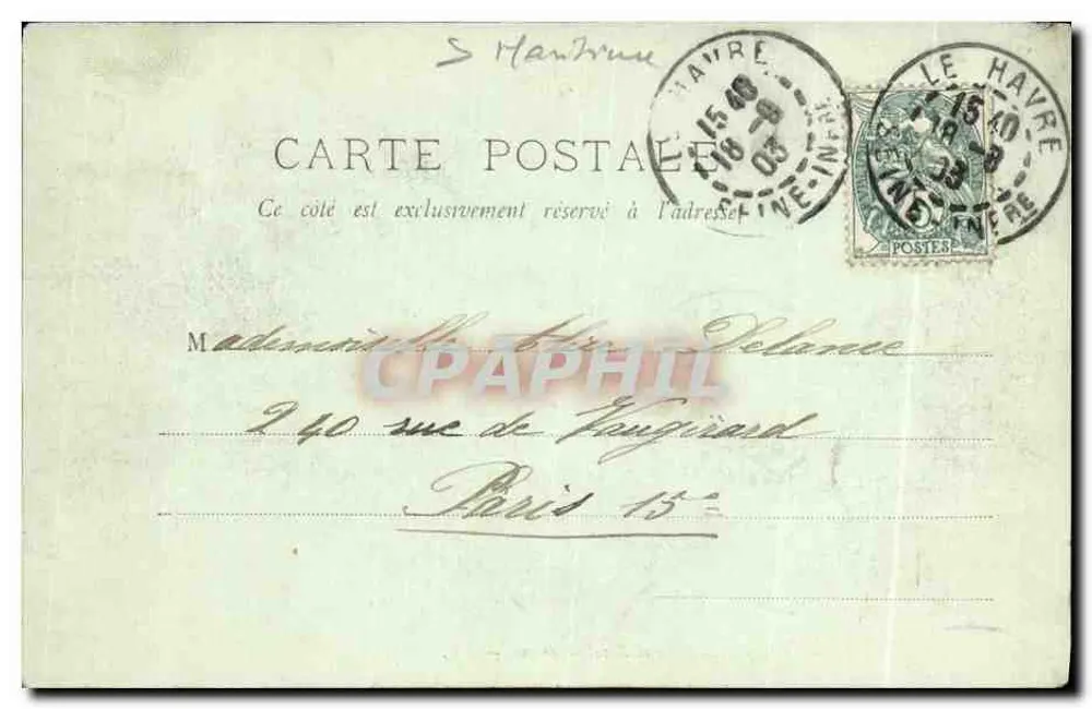 Le Havre — Der Kap La Hève und Sainte-Adresse — LL. Harnon - Rückseite