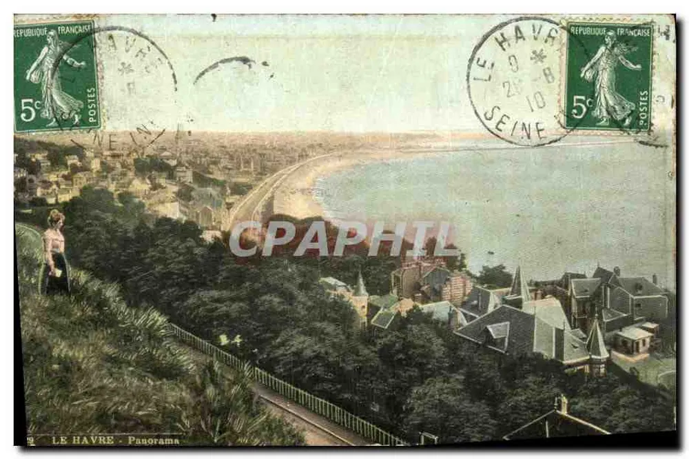 Le Havre - Panorama — editor L.V. & Cie - Frente