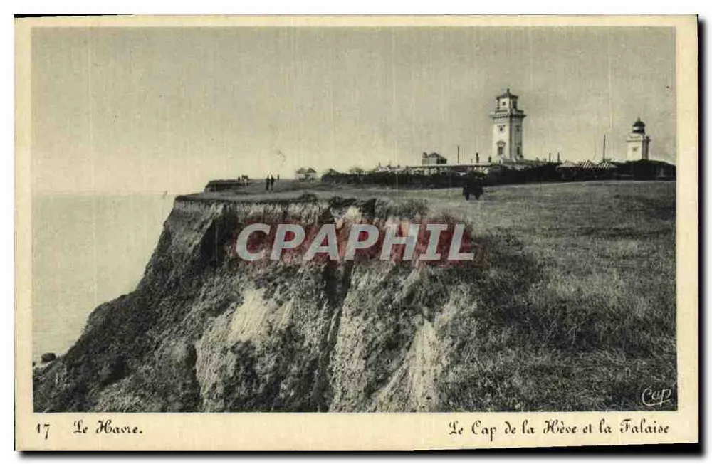Le Havre — Der Kap La Hève und die Klippe — C.P. n°17 - Vorderseite