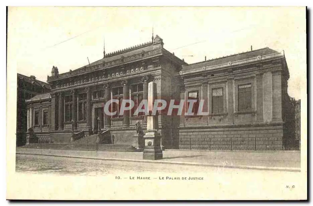 Le Havre — O Palácio de Justiça — N.G. n°10 - Frente