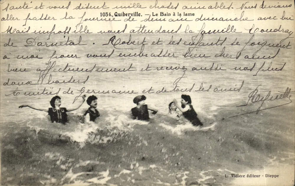 Das Bad an der Lame — Quiberville — Verlag L. Vidière - Dieppe - Vorderseite