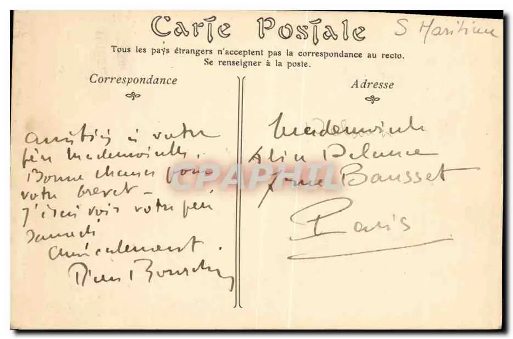 ÉTRETAT — Os Banhos de Mar — S. Hanhieu - Verso