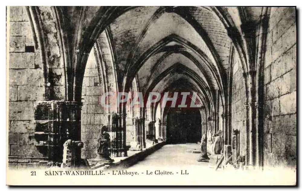 Saint-Wandrille - Klasztor - Krypta - LL - Awers