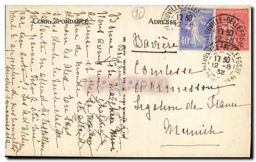 Saint-Wandrille - Klasztor - Krypta - LL - Rewers