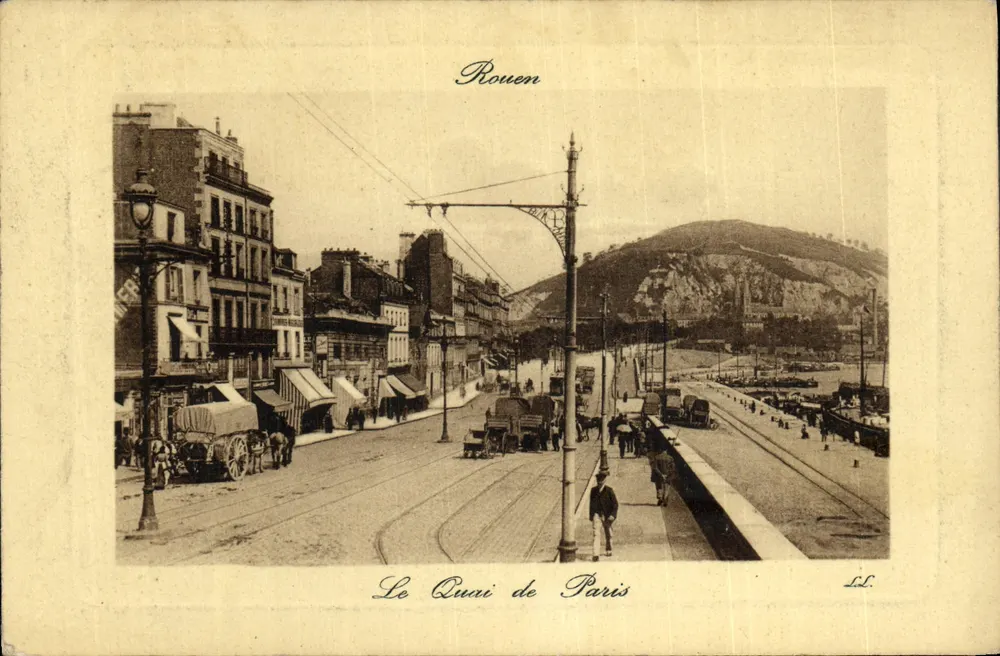 Quai de Paris — Rouen — L.L. (wydawca) - Awers