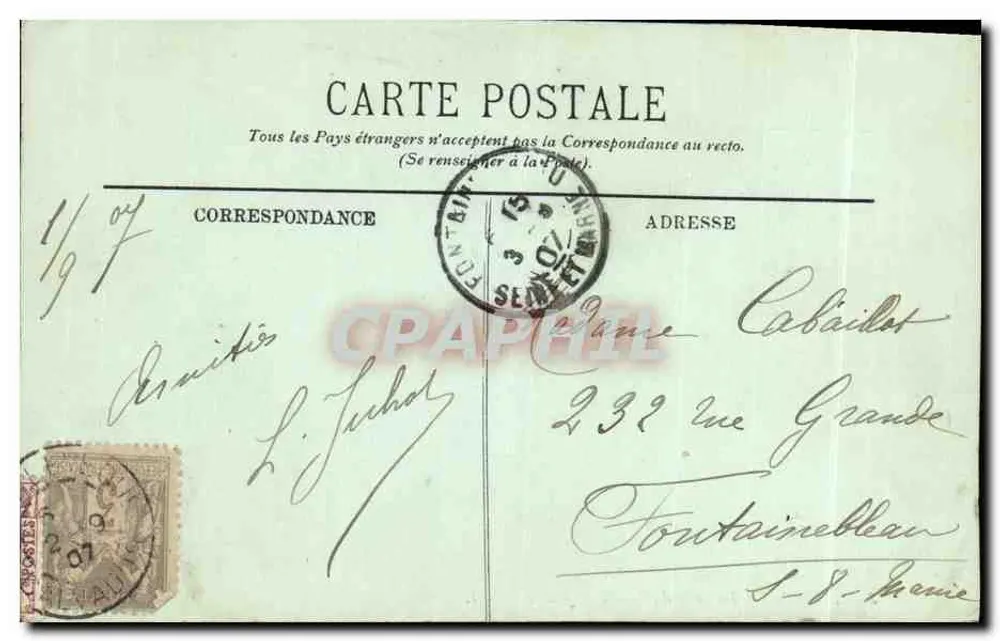 Rouen — A Cour do Palácio de Justiça — LL. - Verso