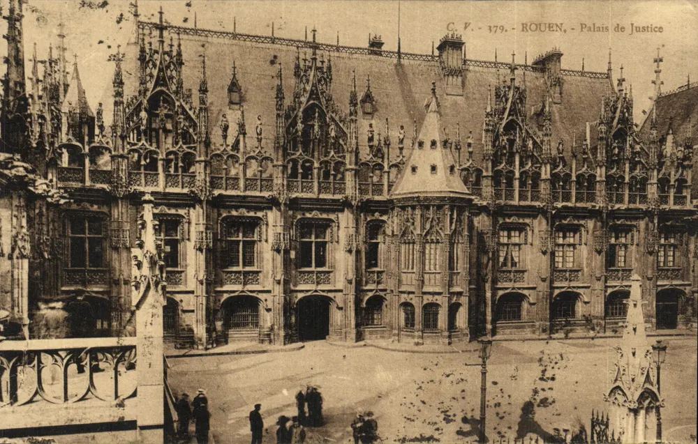 Rouen - Pałac Sądowy — C.V. 379 — wydawca C.V. - Awers