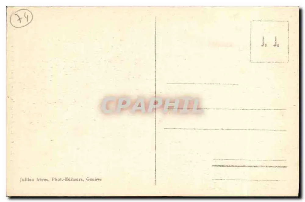 Cascata de Bérard perto de Valorcine — J. J. - 8818 — Jullien frères, Genève - Verso