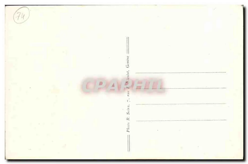 Argentières (Hte-Savoie) — Hotel Bellevue e pátio — Telefone 3 - Verso