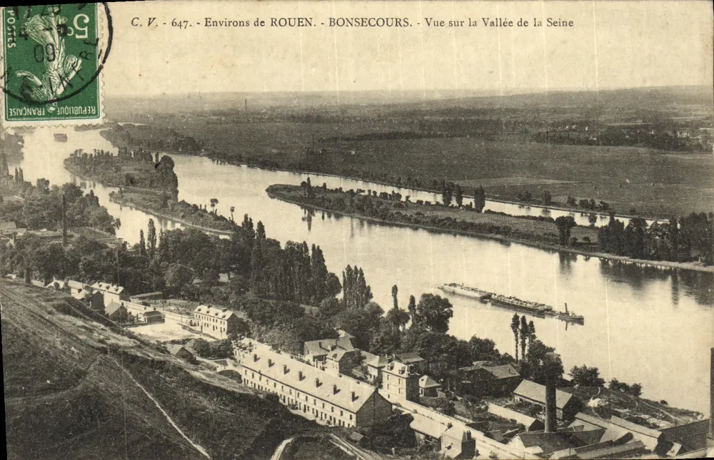 BONSECOURS — Ansicht der Seine-Tal — C.V. 647 - Vorderseite