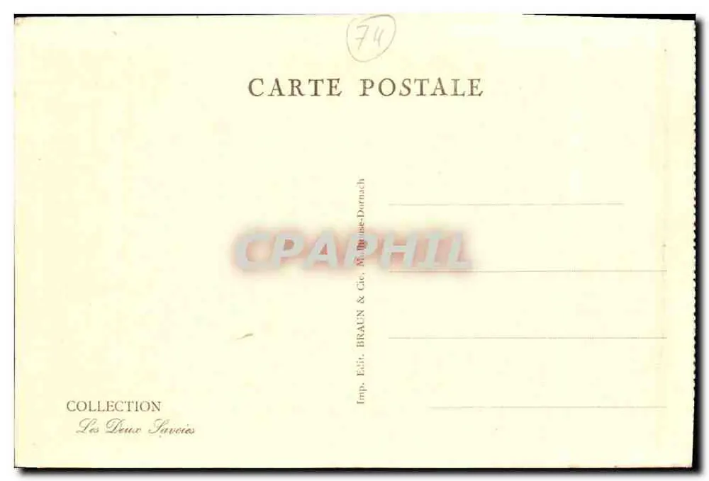 Das Hotel P.L.M. und das Mont-Blanc-Massiv — Combloux — Verlag: Les Deux Savoies - Rückseite