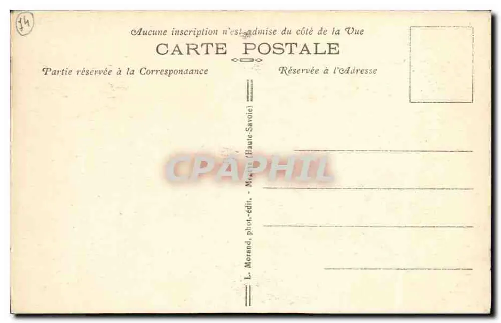 Les Contamines e o Col do Joly — vista panorâmica — L. Morand, fot.édit. (Haute-Savoie) n°180 - Verso