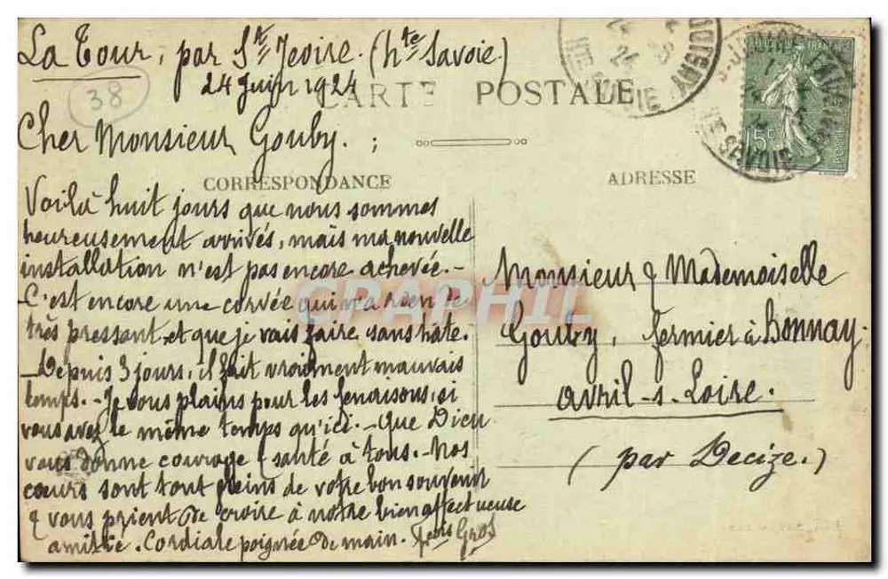 St-Géoire e o Castelo da Fléchère — Alta-Savoia - Verso
