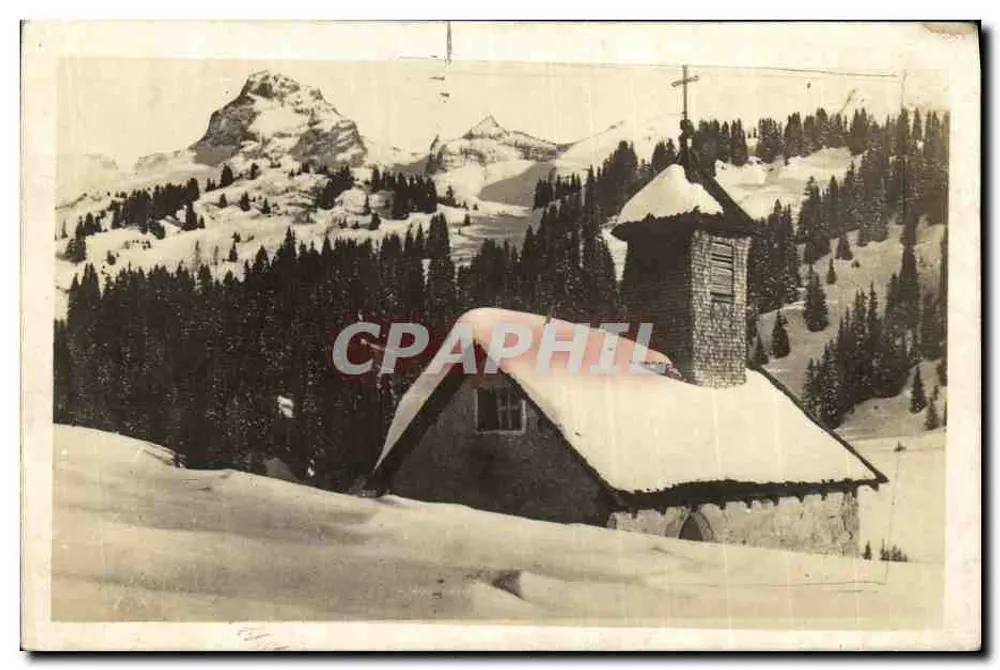 Grande-Bornand — Pointe Percée und die Kapelle der Farm — Edition Grand-Bornand, Annecy - Vorderseite