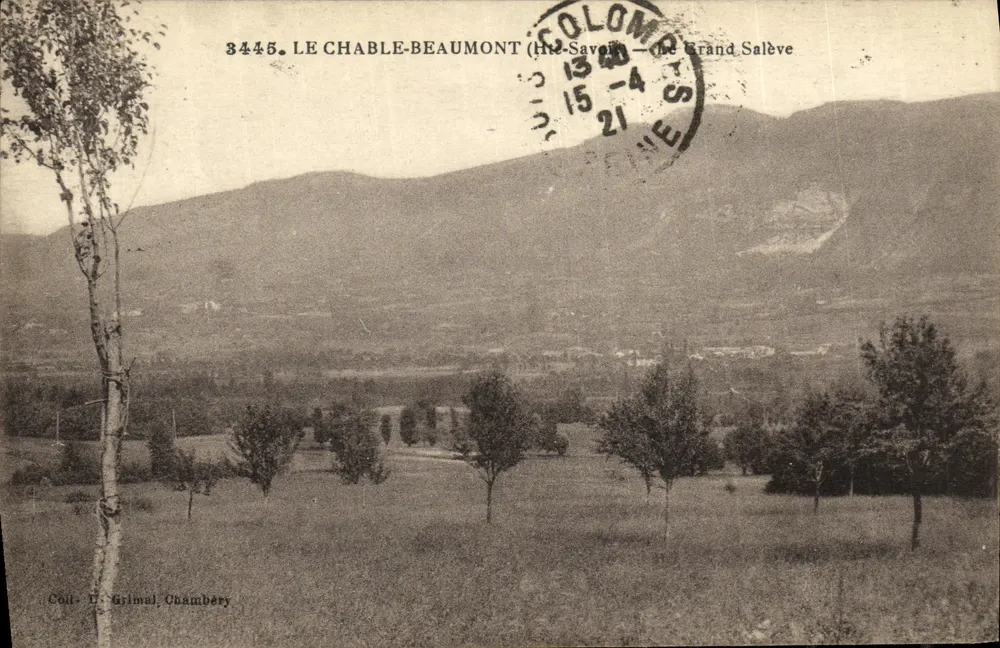 Le Chable-Beaumont (Haute-Savoie) — O Grande Salève — editor Grimal, Chambéry, n° 3445 - Frente