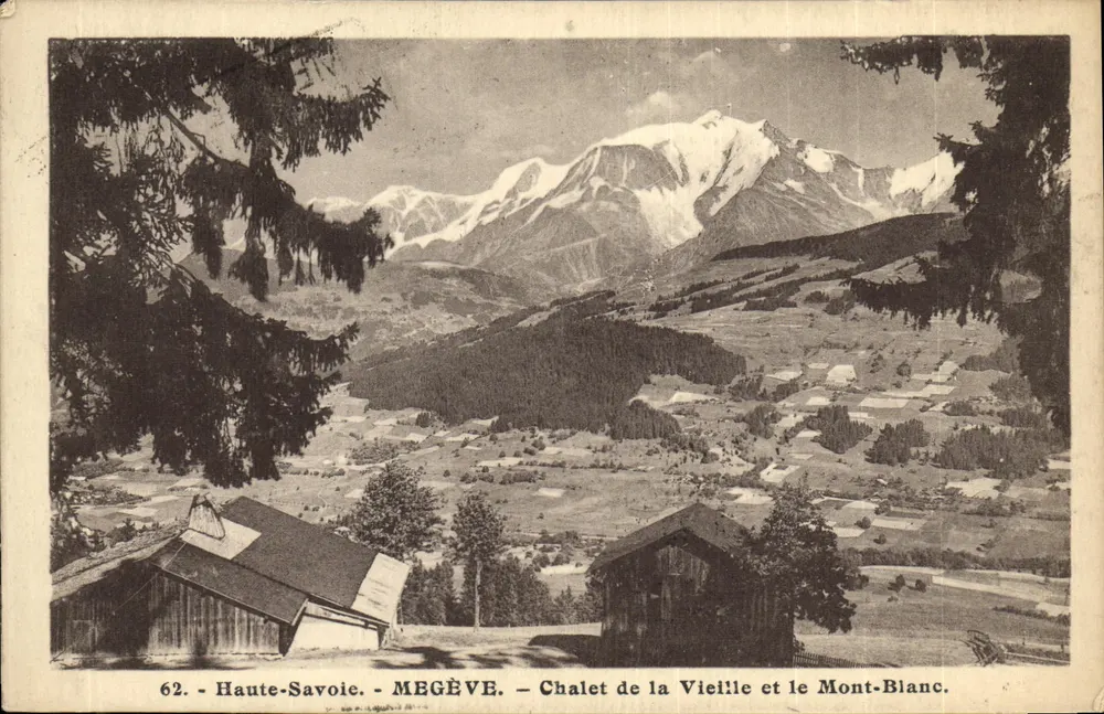 Megève - Chalet de la Vieille und Mont-Blanc — L. Morandi (Haute-Savoie) n°62 - Vorderseite