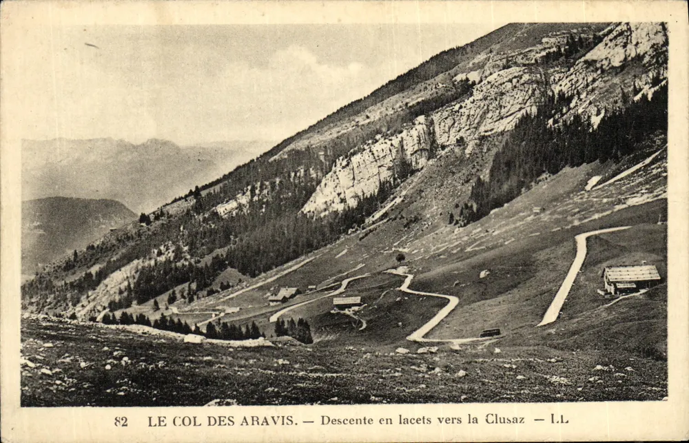 Der Col des Aravis — Schwerer Abstieg nach Clusaz — I.L. - Vorderseite