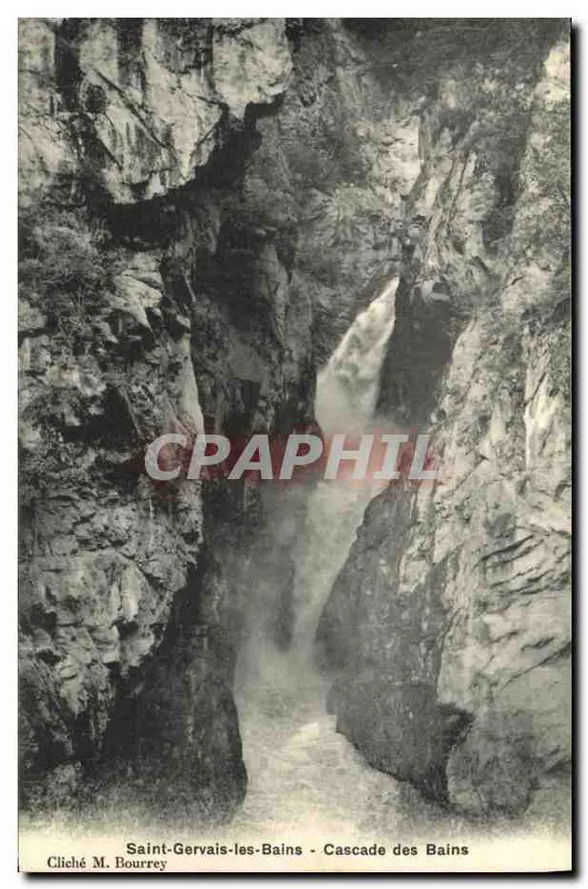 Saint-Gervais-les-Bains - Cachoeira dos Banhos — Cliché M. Bourrey - Frente