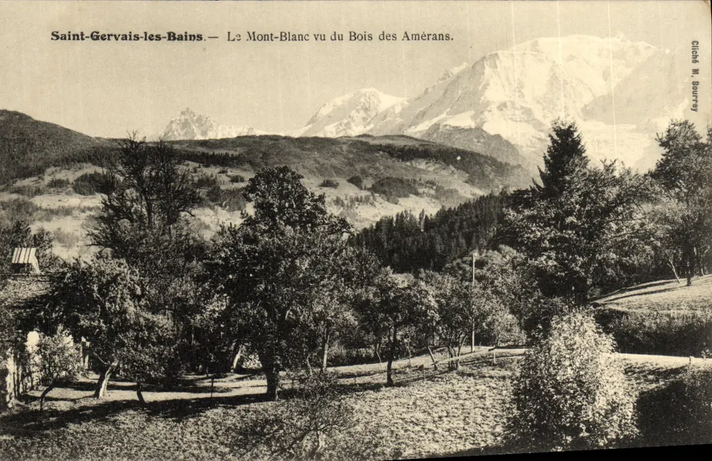 Saint-Gervais-les-Bains — Der Mont-Blanc von den Amérans-Wäldern aus gesehen — Chloé M. Bourrey - Vorderseite