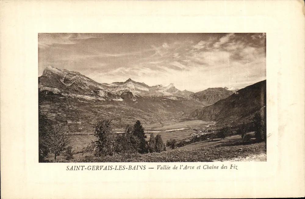 Saint-Gervais-les-Bains — Tal des Arve und Fiz-Kette - Vorderseite