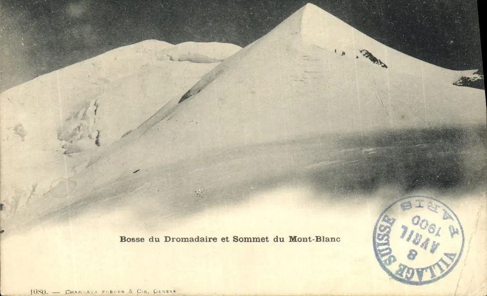 Dromedarys-Hump und Gipfel des Mont-Blanc — Charnaux Frères & Cie, Genf, Nr. 1080 - Vorderseite