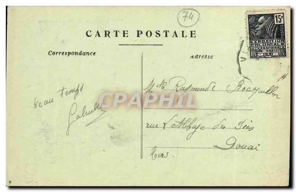 ÉVIAN-les-BAINS - O Casino — Editor M. Baumann, n° 227 - Verso