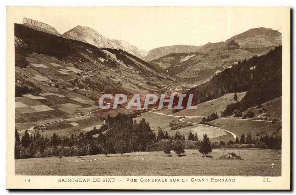 Saint-Jean de Sixt — Allgemeiner Blick auf den Grand Bornand — LL, n°14 - Vorderseite
