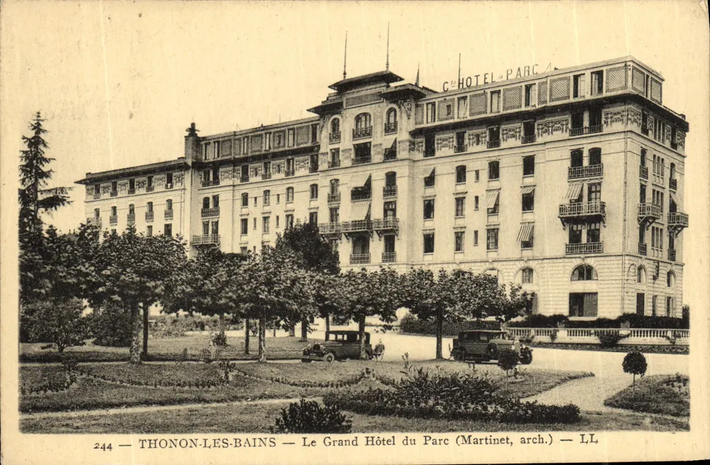 Thonon-les-Bains — Le Grand Hôtel du Parc (Martinet, arch.) — n°244 - Vorderseite