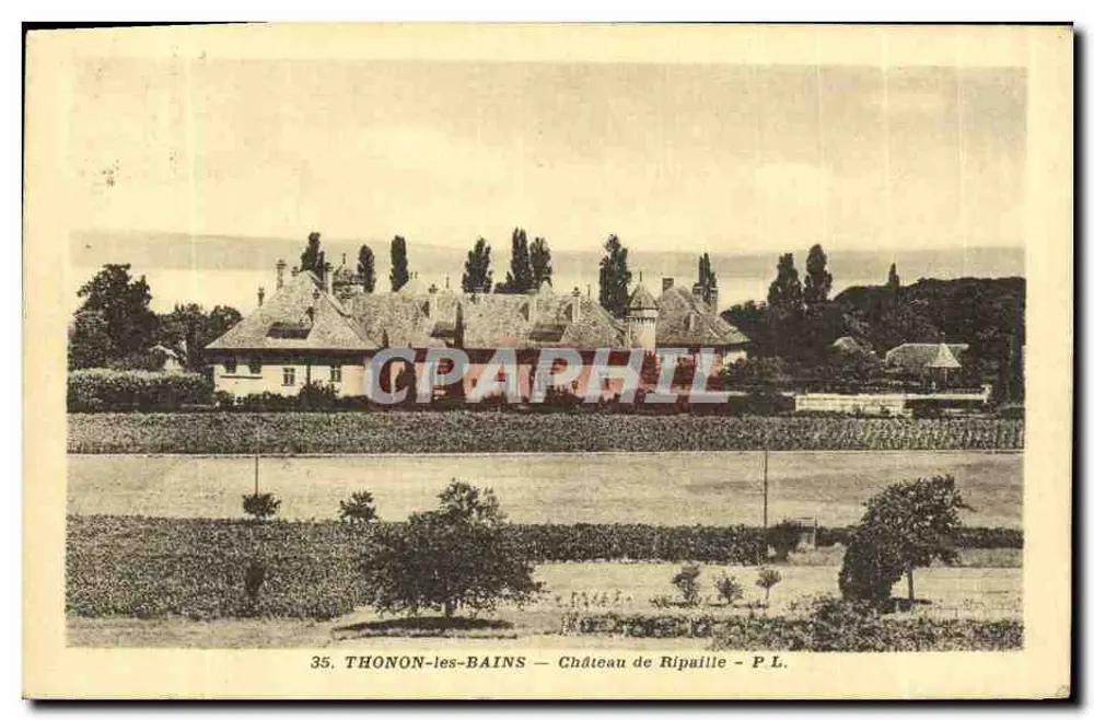 Thonon-les-Bains — Castelo de Ripaille — P.L. n°35 - Frente