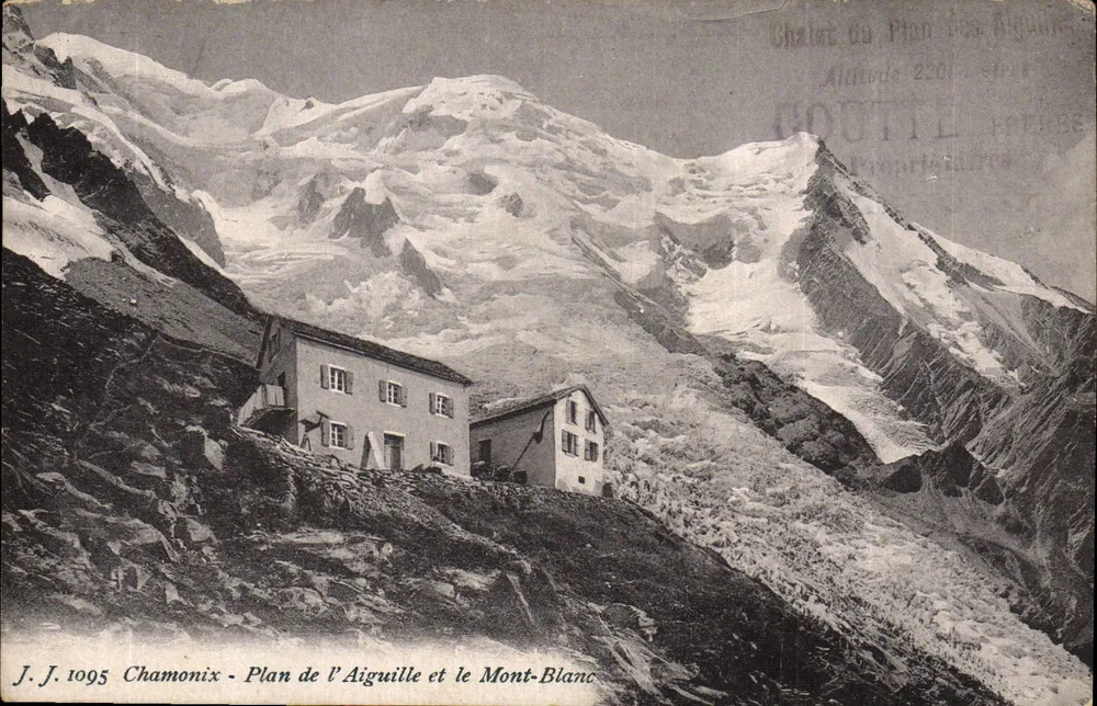 Chamonix - Plano da Aiguille e o Mont-Blanco — J.J. 1095 - Frente