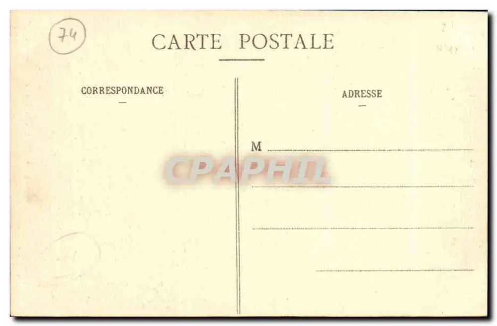 Annecy - A Rampa do Castelo — Sítios pitorescos da Saboia, série 85, editor Ad Pariot, Annecy - Verso