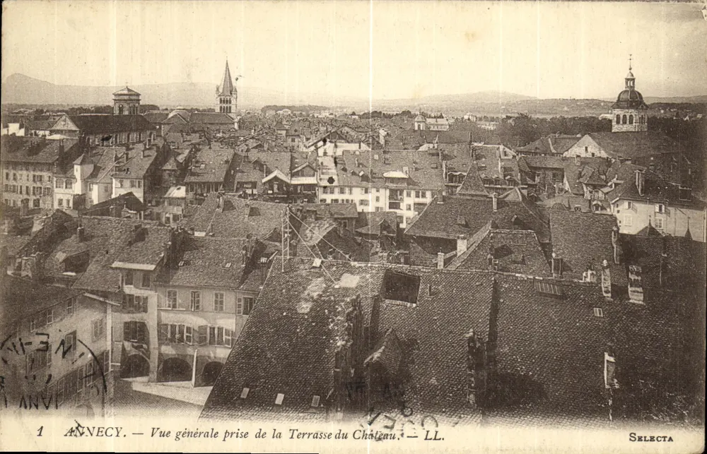 Annecy — Allgemeiner Blick vom Schlossplatz — Selecta - Vorderseite