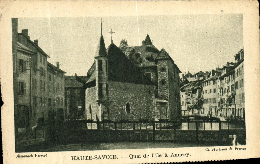 Quai de l'Île in Annecy — Verlag Almanach Vermot, Serie Cl. Horizons de France - Vorderseite